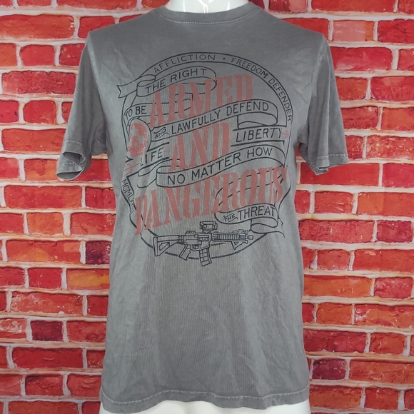 Affliction Other - Affliction Men's American Flag Gray T-shirt - Size: Large- NWOT